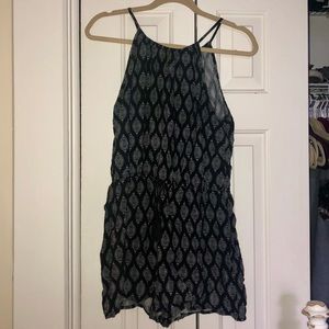 Black and White Patterned Romper